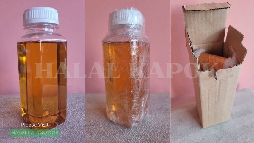 KAPOK OIL SAMPLE COLLAGE HALAL KAPOK A